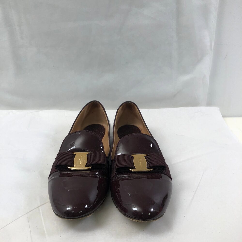 Ferragamo Leather Loafers Brown/Burgundy